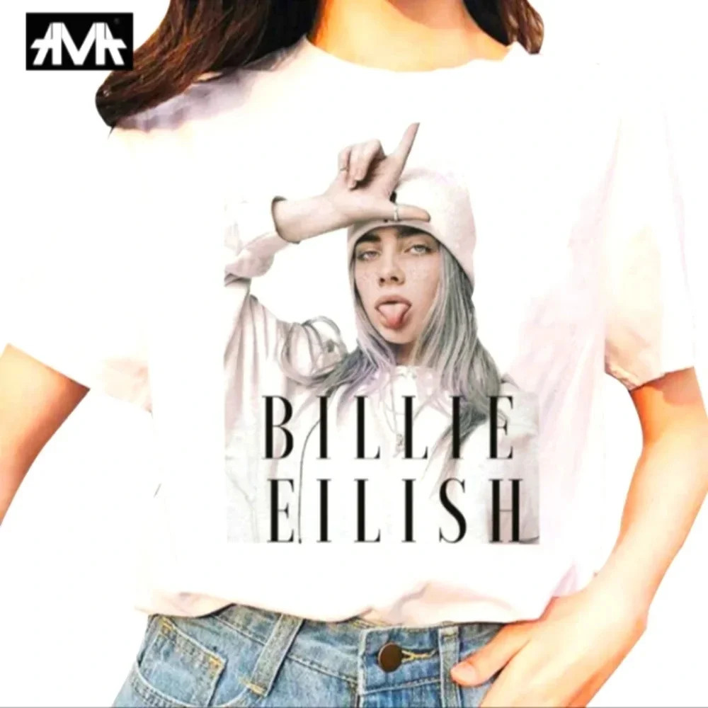 Billie Eillish White Loser Tee Large